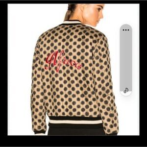 Isabel Marant Black and Tan Bomber Jacket